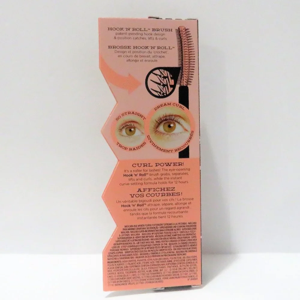 BENEFIT ROLLER LASH SUPER-CURLING & LIFTING MASCARA - BLACK 0.3 OZ 2 PC LOT